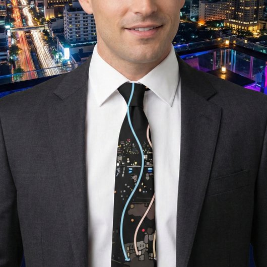 Cravate Boston City Lights