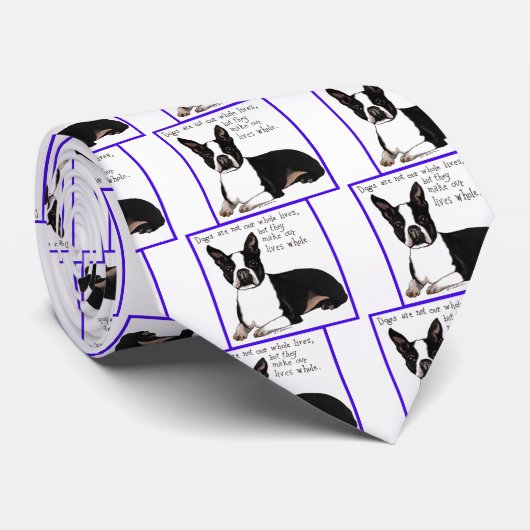 Cravate Boston Terrier (Roulé)