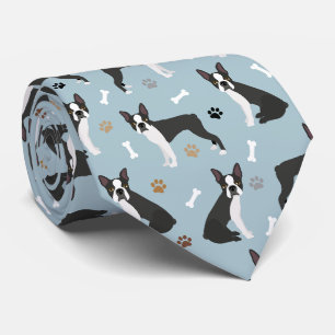 Cravate Boston Terrier Bones and Paws