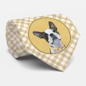 Cravate Boston Terrier Peinture - Cute Original Chien Art (Roulé)