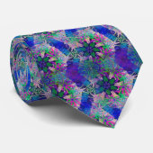 Cravate botanique bleu (Roulé)