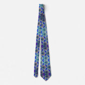 Cravate botanique bleu (Dos)