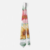 Cravate Botanique rose et jaune Blossom Chic Mariage (Devant)