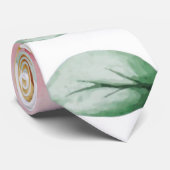 Cravate Botanique rose et jaune Blossom Chic Mariage (Roulé)