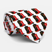 Cravate Bottes de Cowboy de danse carré (Roulé)