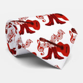 Cravate Bottes occidentales de guitare et de cowboy de (Roulé)