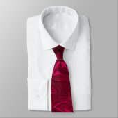 Cravate Boucles Magenta (Attaché)