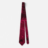 Cravate Boucles Magenta (Devant)