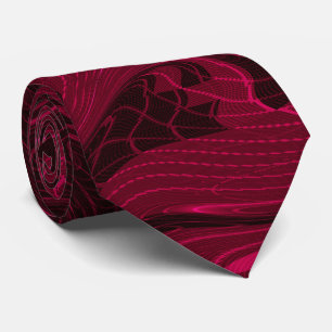 Cravate Boucles Magenta