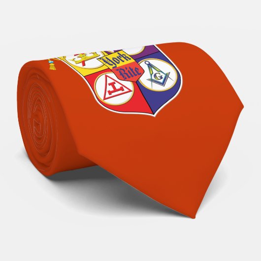 Cravate Bouclier de rite de York (Roulé)