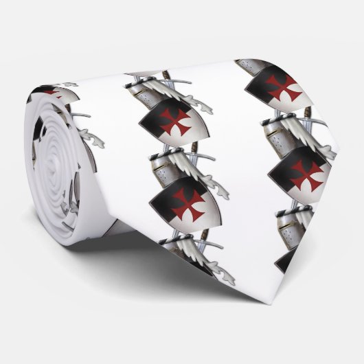 Cravate Bouclier de Templar de chevaliers (Roulé)