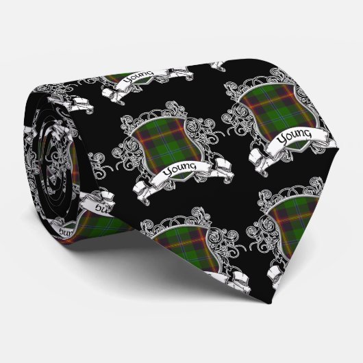 Cravate Bouclier Tartan (Roulé)