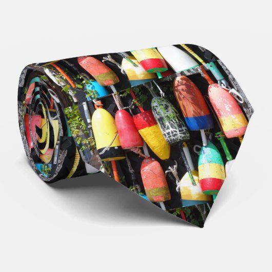 Cravate Bouées de pêche - Maine (Roulé)