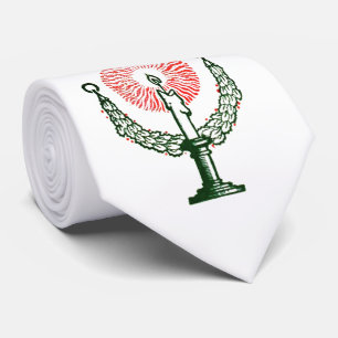 Cravate Bougie de Noël traditionnelle