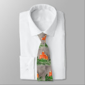 Cravate Bougies de Noël (Attaché)