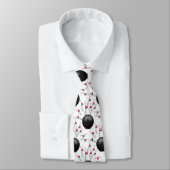 Cravate Boule de Bowling et Pins (Attaché)