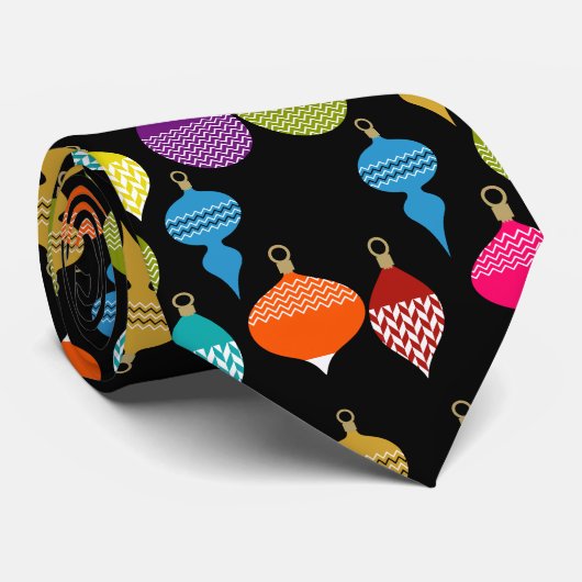 Cravate Boule décorative de Noël rétro (Roulé)