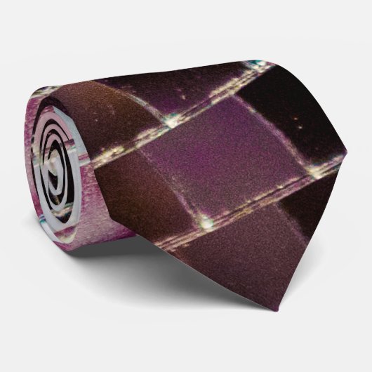 Cravate Boule Disco En Miroir (Roulé)