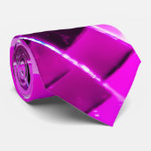Cravate Boule Disco Purple Mirror (Roulé)