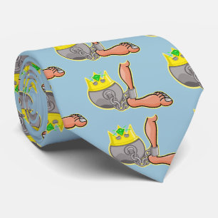 Cravate Boule Et Chaîne Portant Une Couronne