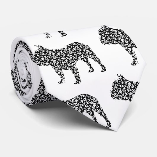 Cravate Bouledogue français (Roulé)