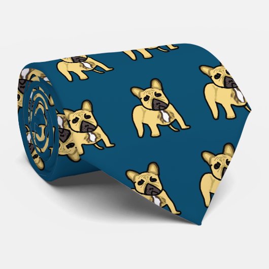 Cravate Bouledogue français (Roulé)