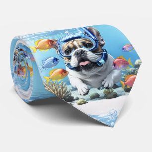Cravate Bouledogue français en vacances Bouledogue Françai