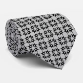 Cravate Bouledogue français noir blanc (Roulé)