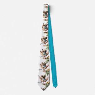 Cravate Bouledogue français Palme Plage Bouledogue Françai