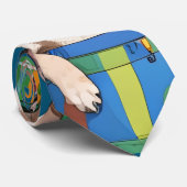 Cravate Bouledogues français Bonne année (Roulé)