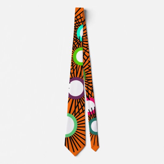 Cravate Boules à pointes géométriques (Devant)