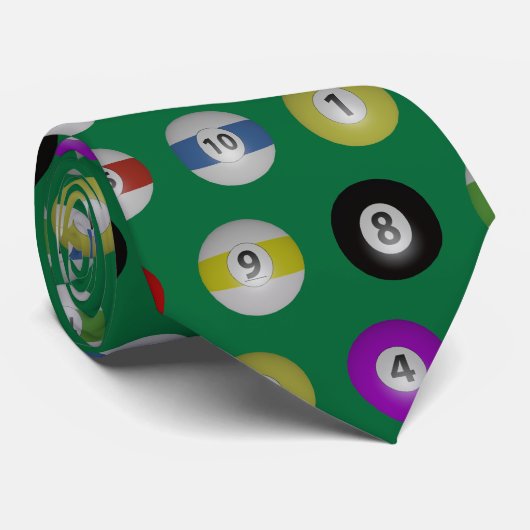 Cravate Boules de billard (Roulé)