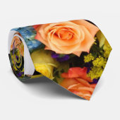 Cravate Bouquet coloré (Roulé)