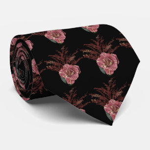 Cravate Bouquet de rose de rose