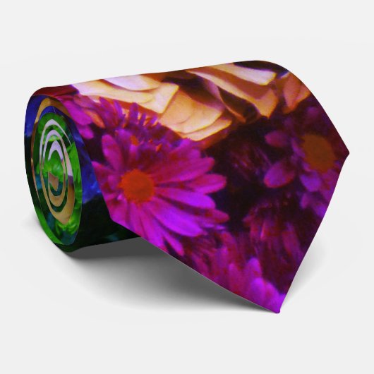 Cravate bouquet des fleurs (Roulé)