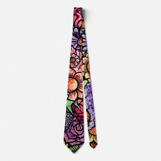Cravate Bouquet Floral Fleur de Printemps