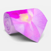 Cravate Bouquet rose d'orchidée (Roulé)