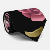 Cravate Bouquets de Roses 3 (Roulé)