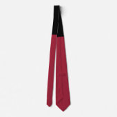 Cravate Bourgogne avec le contraste de noeud noir (Dos)