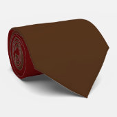 Cravate Bourgogne Brun Moderne Ombre (Roulé)