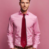 Cravate Bourgogne - monogrammed