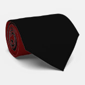 Cravate Bourgogne Noir Moderne Ombré (Roulé)