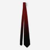 Cravate Bourgogne Noir Moderne Ombré (Dos)