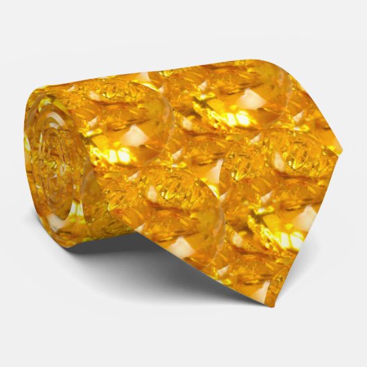 Cravate Bouteille à feuilles rouges (Roulé)