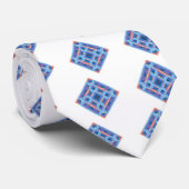 Cravate Bouteille de diamant en bleu et violet (Roulé)