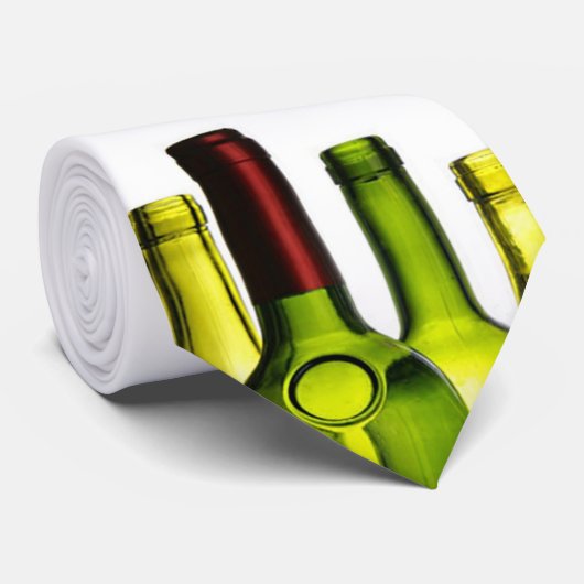 Cravate Bouteilles de vin (Roulé)