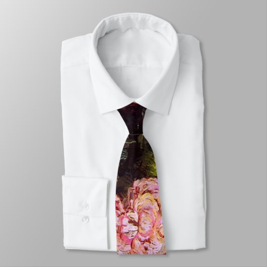 Cravate Bowl avec Peonies & Roses Van Gogh Art (Attaché)