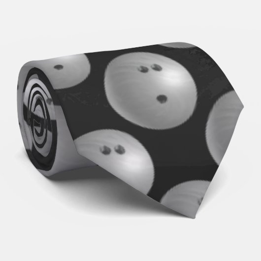 Cravate Bowling Ball Grey (Roulé)