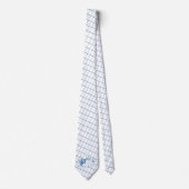 Cravate Bowling Pins Bowling Ball Blue Check Necktie (Devant)