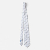 Cravate Bowling Pins Bowling Ball Blue Check Necktie (Dos)